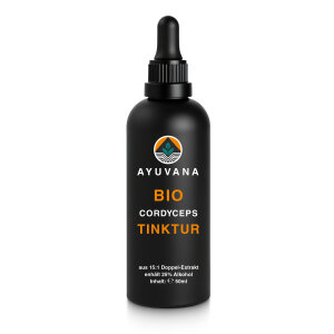 50ml AYUVANA Bio Cordyceps Tinktur in Miron- Violett-Glas...