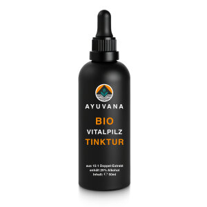 50ml AYUVANA Bio Vitalpilz Tinktur in Miron- Violett-Glas...