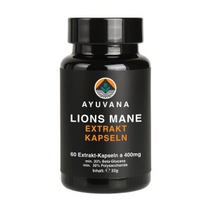 60 Stück Lions Mane HPMC-Kapseln in AYUVANA...